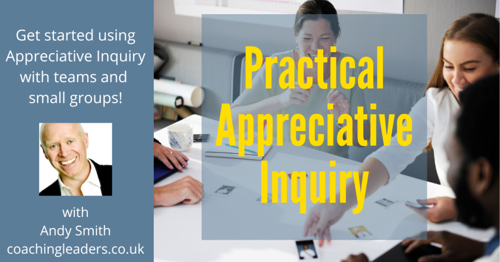 Poster for the Practical Appreciative Inquiry facilitator training